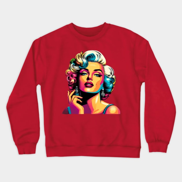 Marilyn Wpap popart Crewneck Sweatshirt by fadinstitute